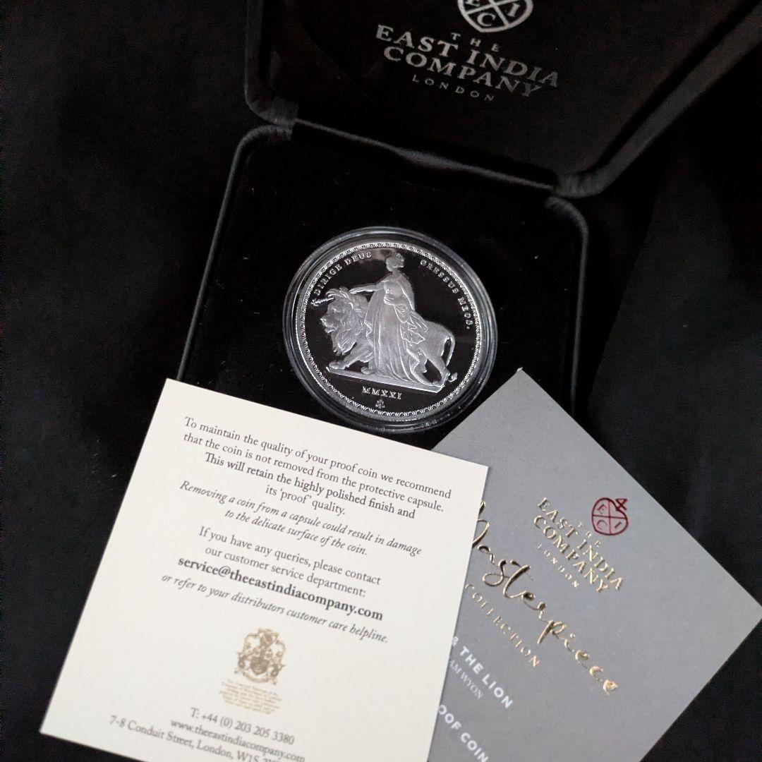 【 ウナとライオン 】2021年 1オンスシルバー 銀貨 セントヘレナ