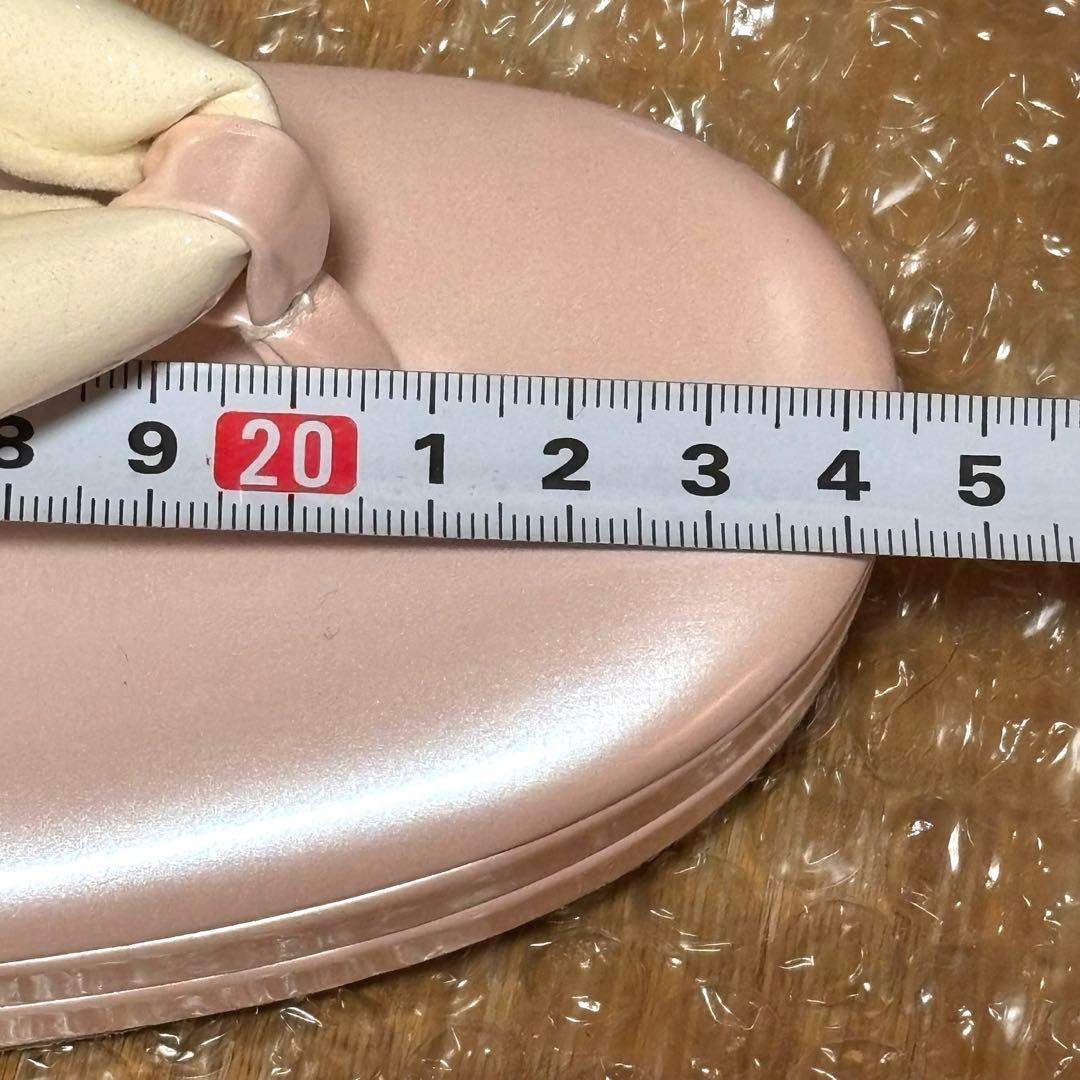 桜柄のピンク和装用バッグと草履のセット