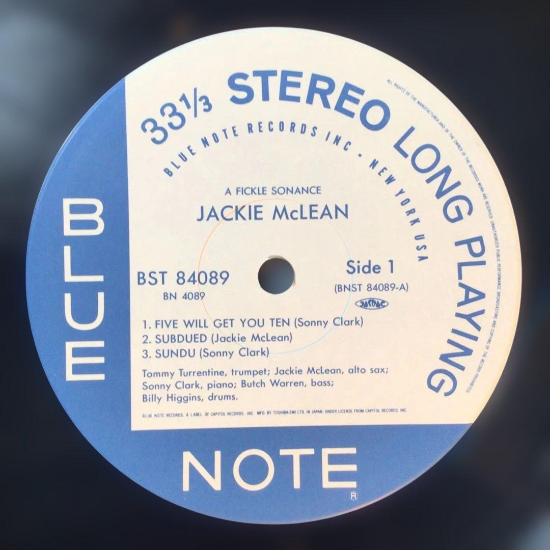 限定盤Blue Note　ジャッキー・マクリーン / ア・フィックル・ソーナンス