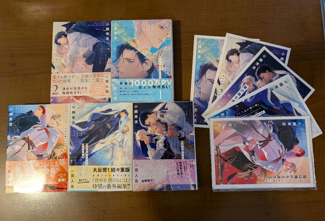 背中を預けるには①②③ 外伝　この恋の涯てには番外編集　全 5冊セット　小冊子付