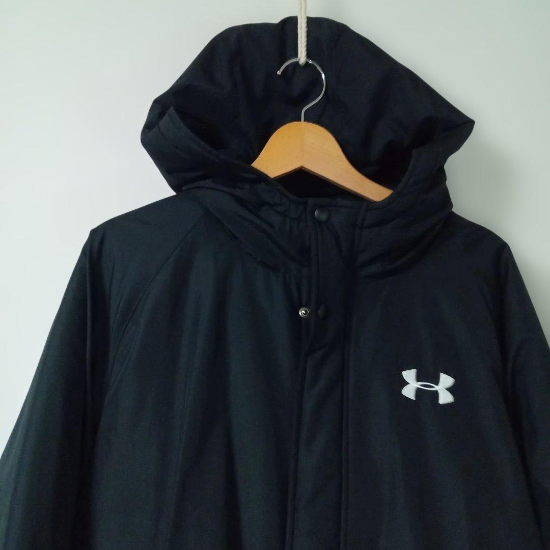 Under Armour アンダーアーマー フーディー ロングコート 黒 XL
