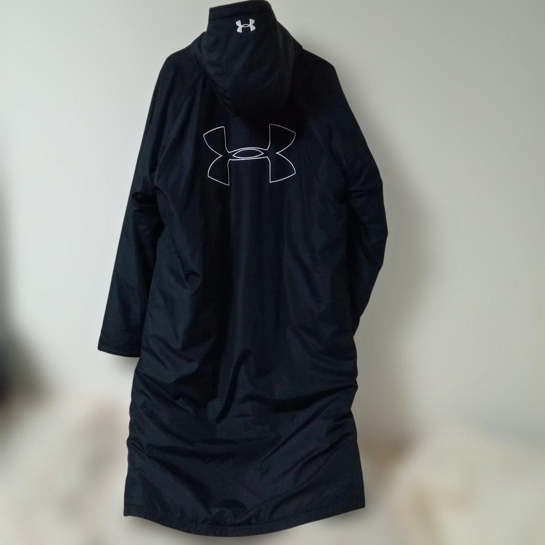 Under Armour アンダーアーマー フーディー ロングコート 黒 XL