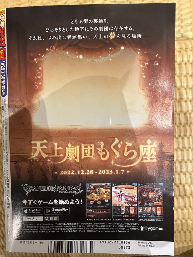 週刊少年ジャンプ 2023年 6・7号 付録未開封 ワンピース 表紙 P-033
