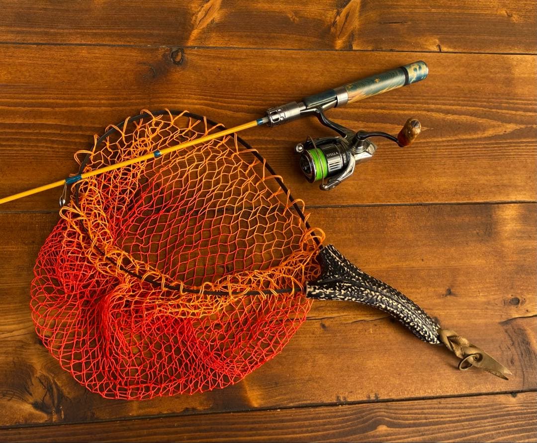 トラウトロッド　4ft7inch スピニング　グラスロッド　スタビライズドウッド