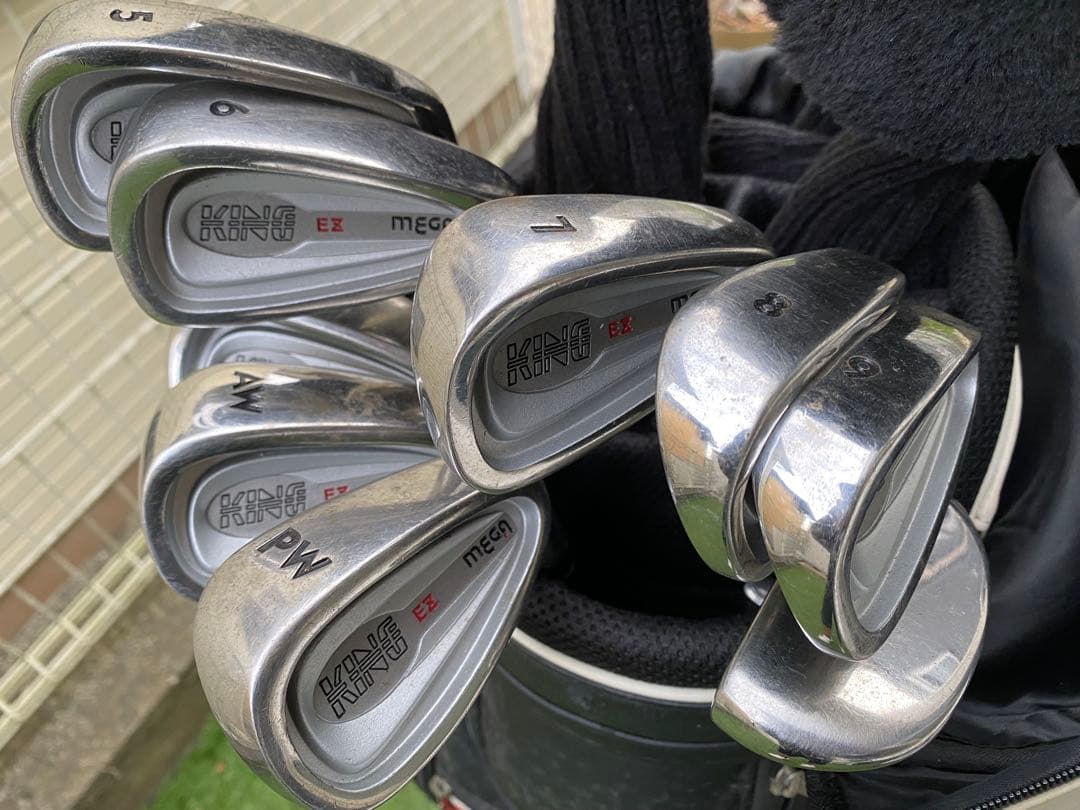 【初心者向け】フルセット MEGA GOLF KING EZ キャディバッグ付