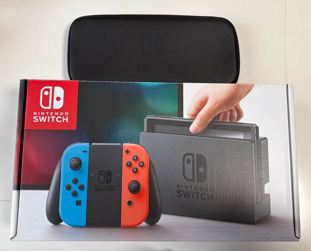 Nintendo Switch 本体　ケース、LAN接続ケーブル付き