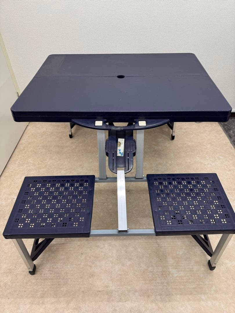 【送料込】4人用 キャンプ テーブルチェア 折り畳み ベンチ 2個セット