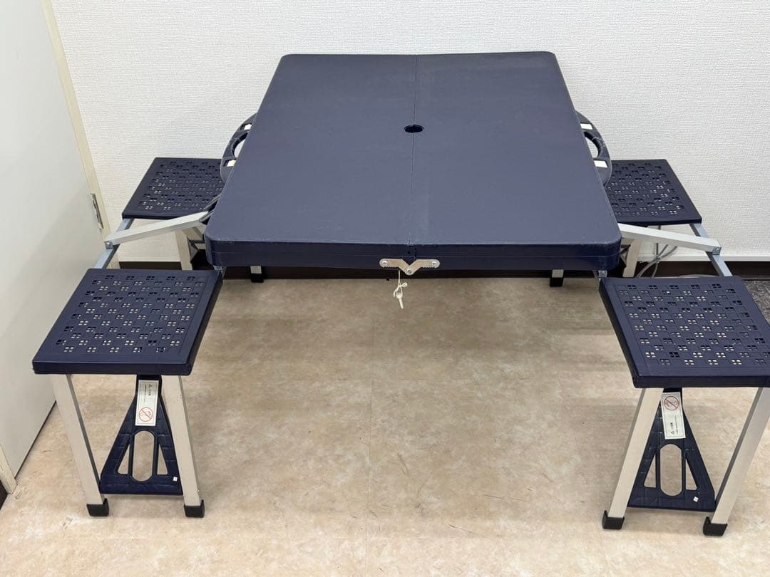 【送料込】4人用 キャンプ テーブルチェア 折り畳み ベンチ 2個セット