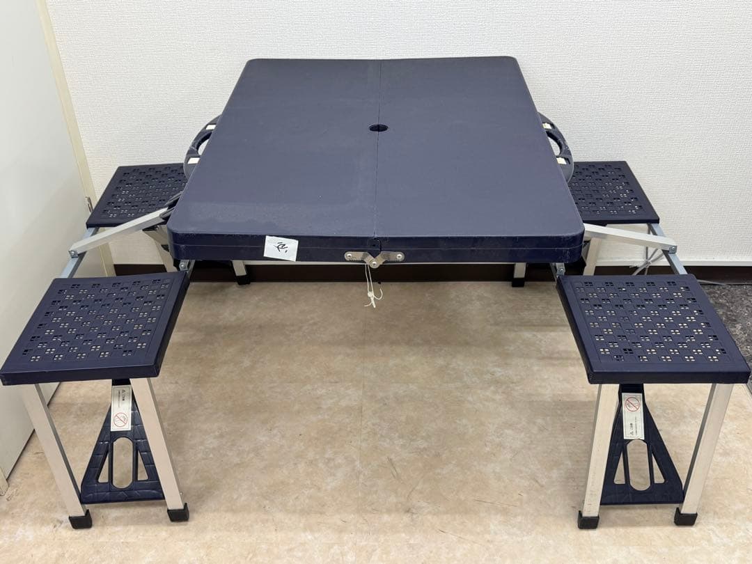 【送料込】4人用 キャンプ テーブルチェア 折り畳み ベンチ 2個セット