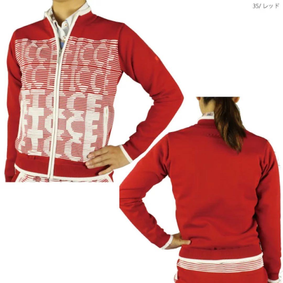 FICCE GOLF セットアップ　ジップセーター　スカート 上下セット　レッド