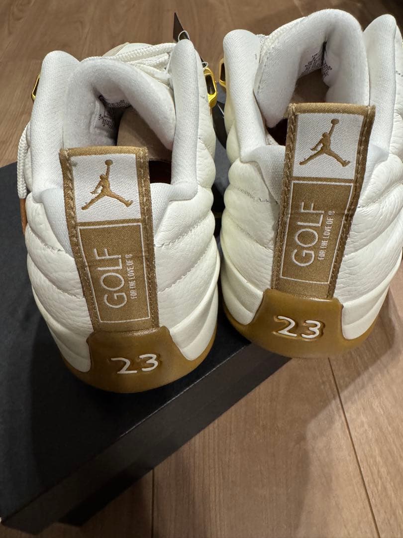【大魔神さん専用】Jordan 12 Golf シューズ ホワイト/ベージュ
