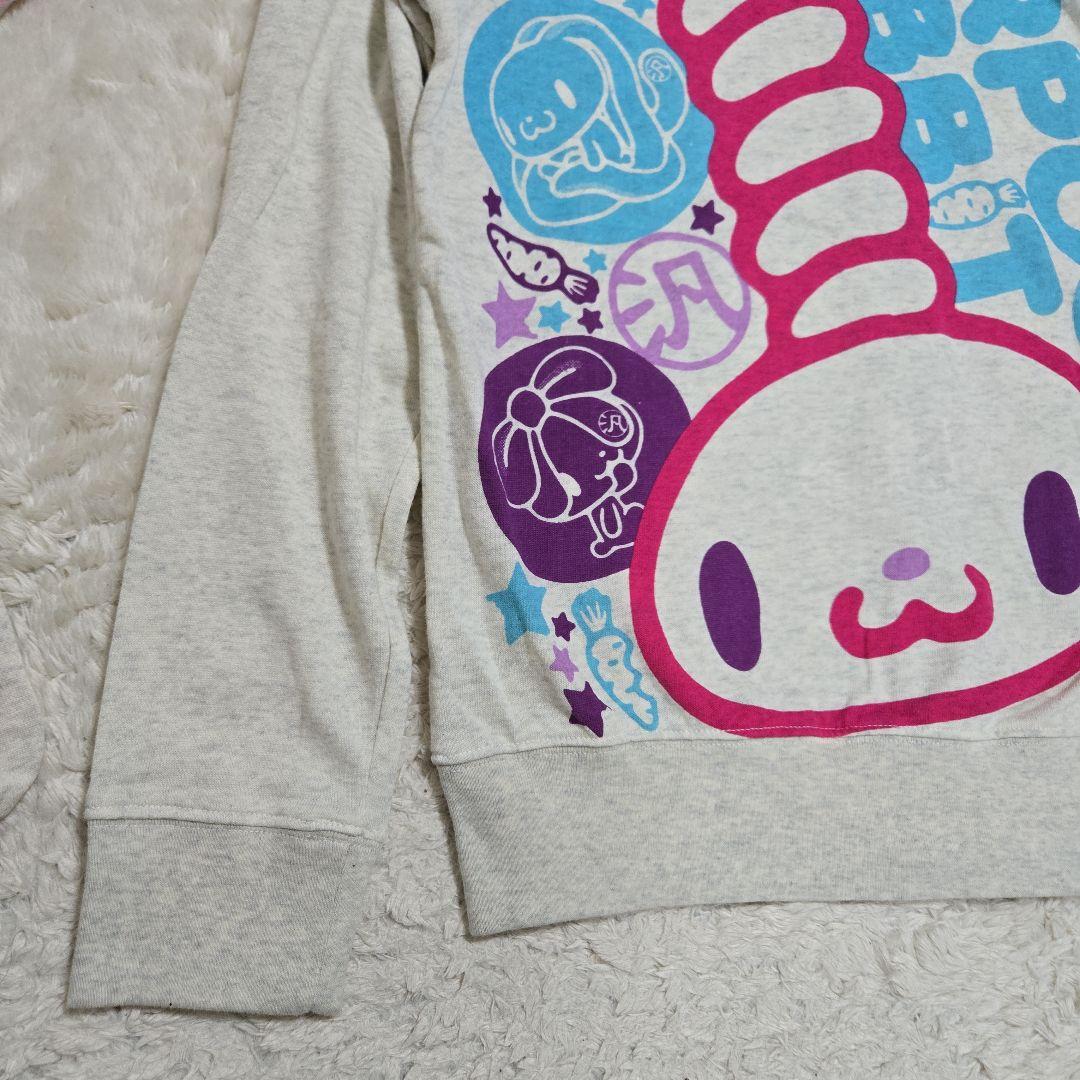 汎用 うさぎ HANYO USAGI ウサギ耳 パーカー グレー Mサイズ