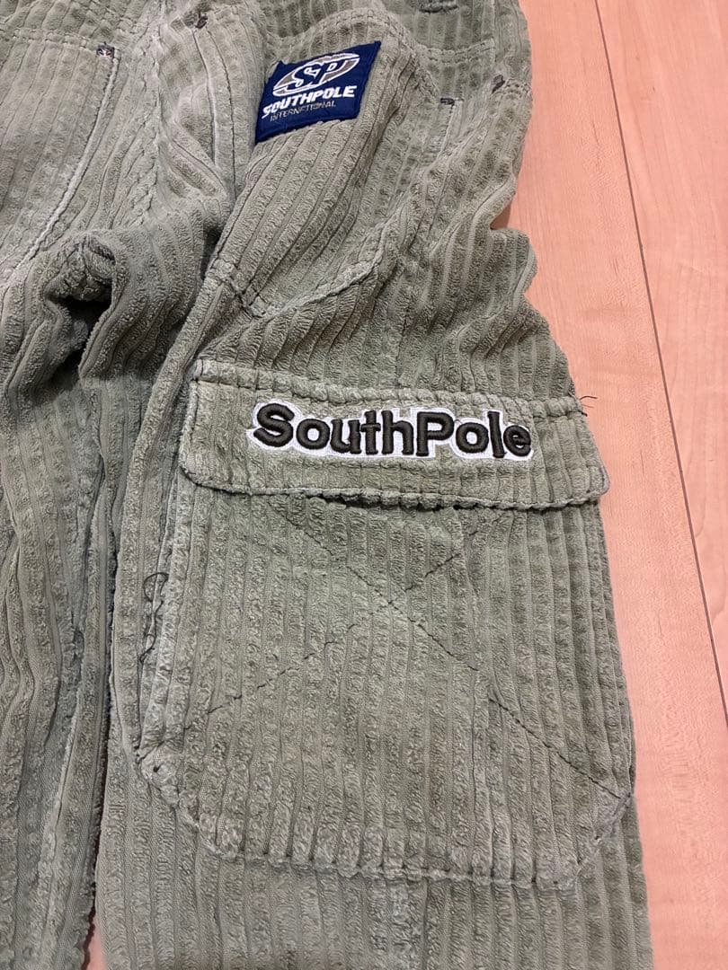 SOUTHPOLE 90s コーデュロイパンツ　グリーン　w34 sk8