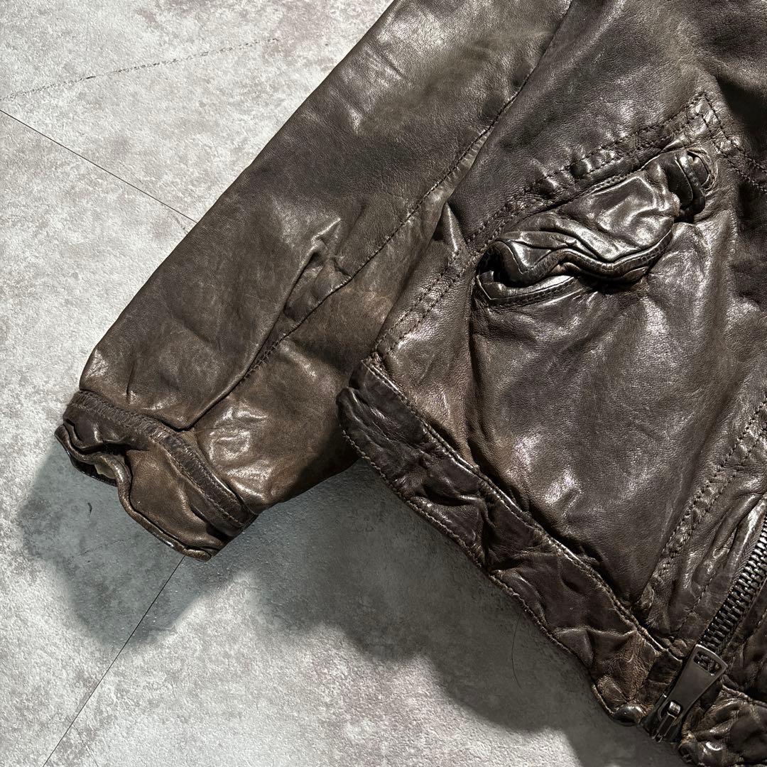 ジャケット・アウター Giorgio Brato leather blouson 46 brown
