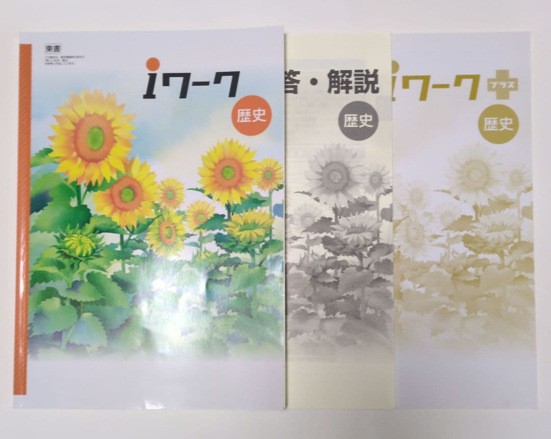 定期テスト対策　新ワーク　iワーク　中学必修テキスト　中3　地理　歴史　公民