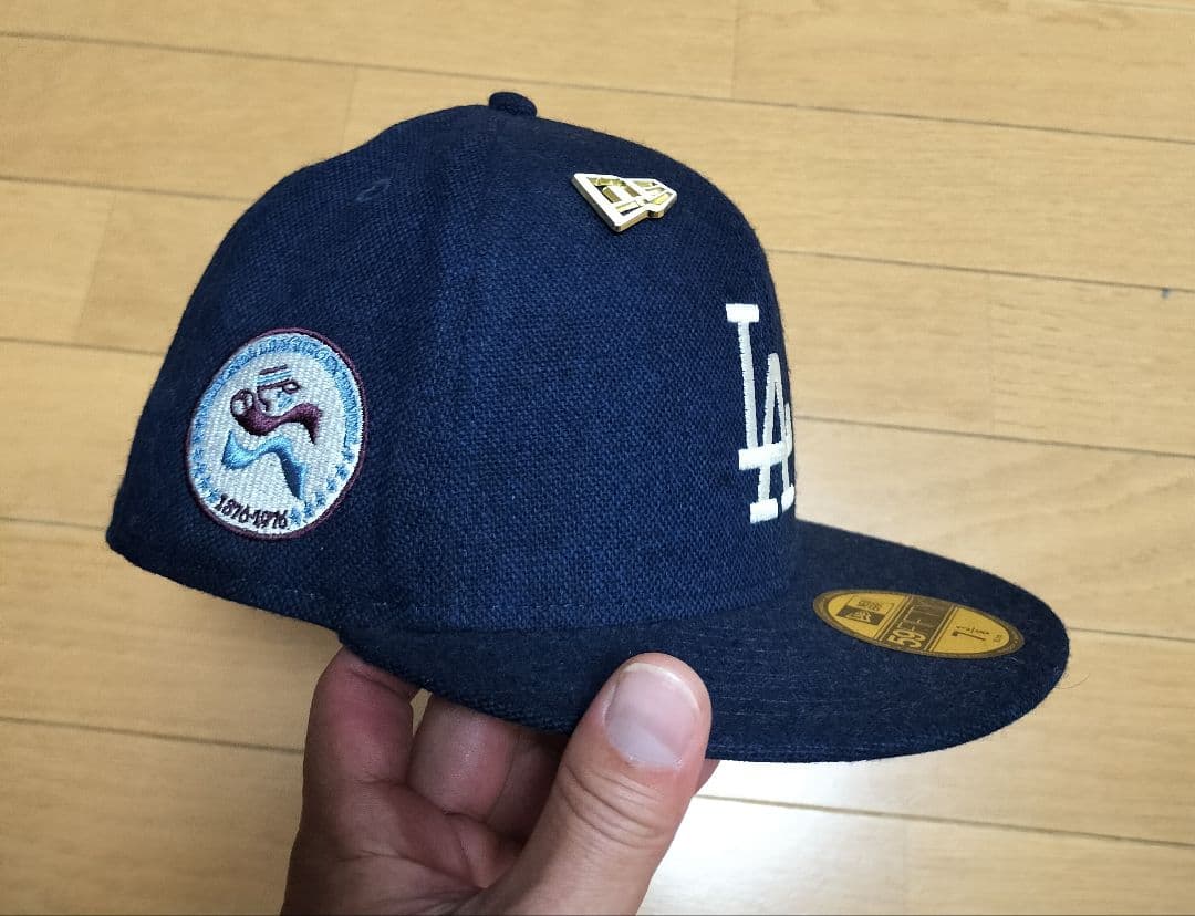 ニューエラ59fifty 7 3/8 ドジャースツイードキャップ