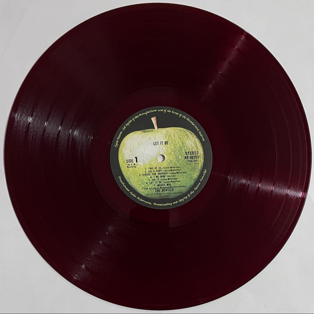 レットイットビーLP ザ・ビートルズ『赤盤』AP-80189 丸帯補充注文票付