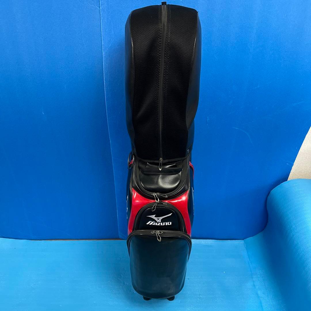 Mizuno ゴルフバッグ 黒/赤3点式ベルト値下げ中！