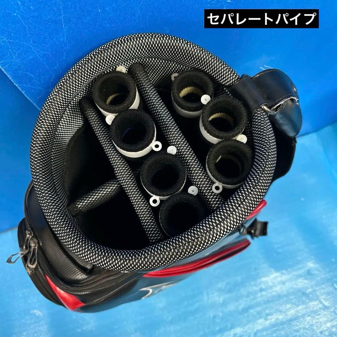 Mizuno ゴルフバッグ 黒/赤3点式ベルト値下げ中！