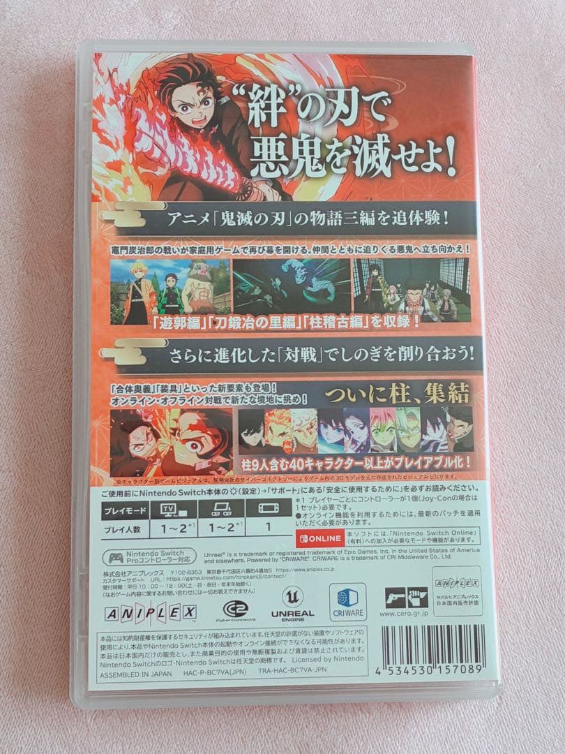 鬼滅の刃 ヒノカミ血風譚2 通常版 Switch版 パッケージ版 ソフト