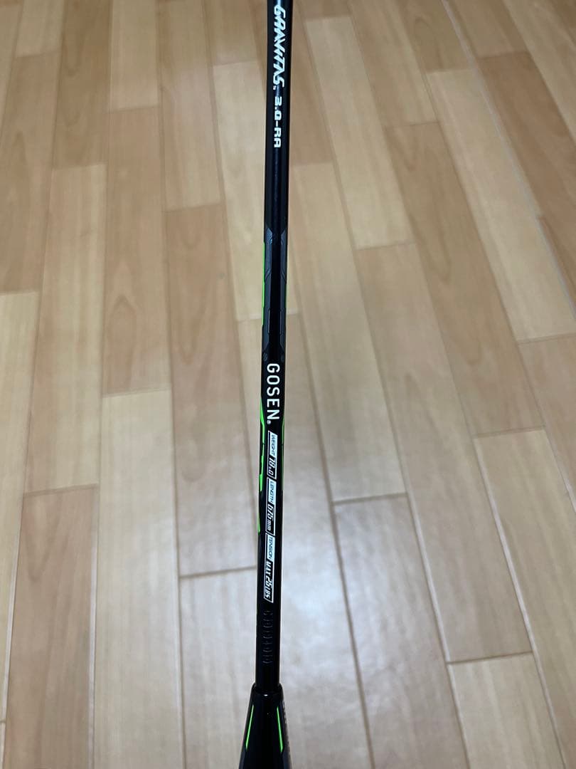 バドミントン グラビタス 3.0RA ブラックグリーン BGV30RABG5