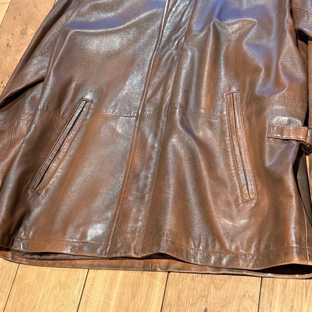 【スペシャル】POLO by Ralph Lauren本革レザージャケット 茶
