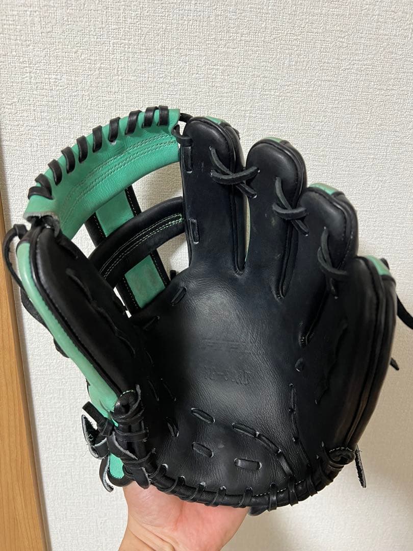 タマザワ 軟式グローブ ブラック×ターコイズ