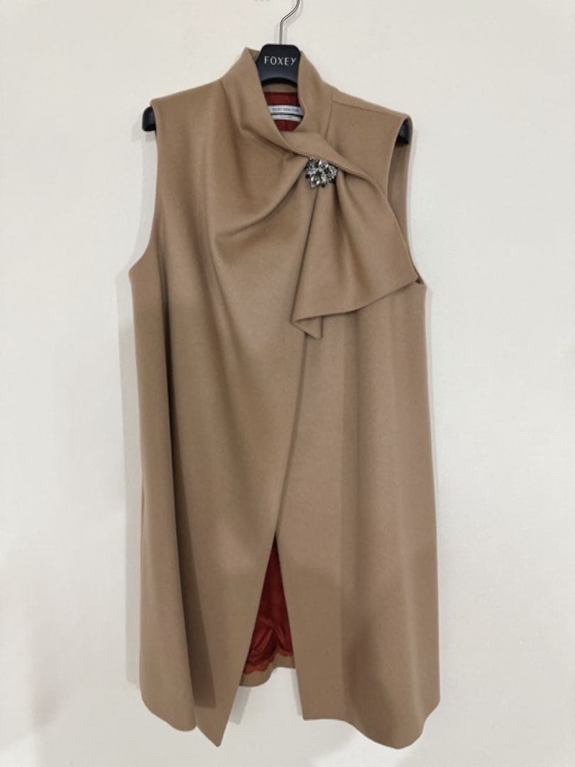 FOXEY カシミヤジレコート　38 アデレード　キャメル
