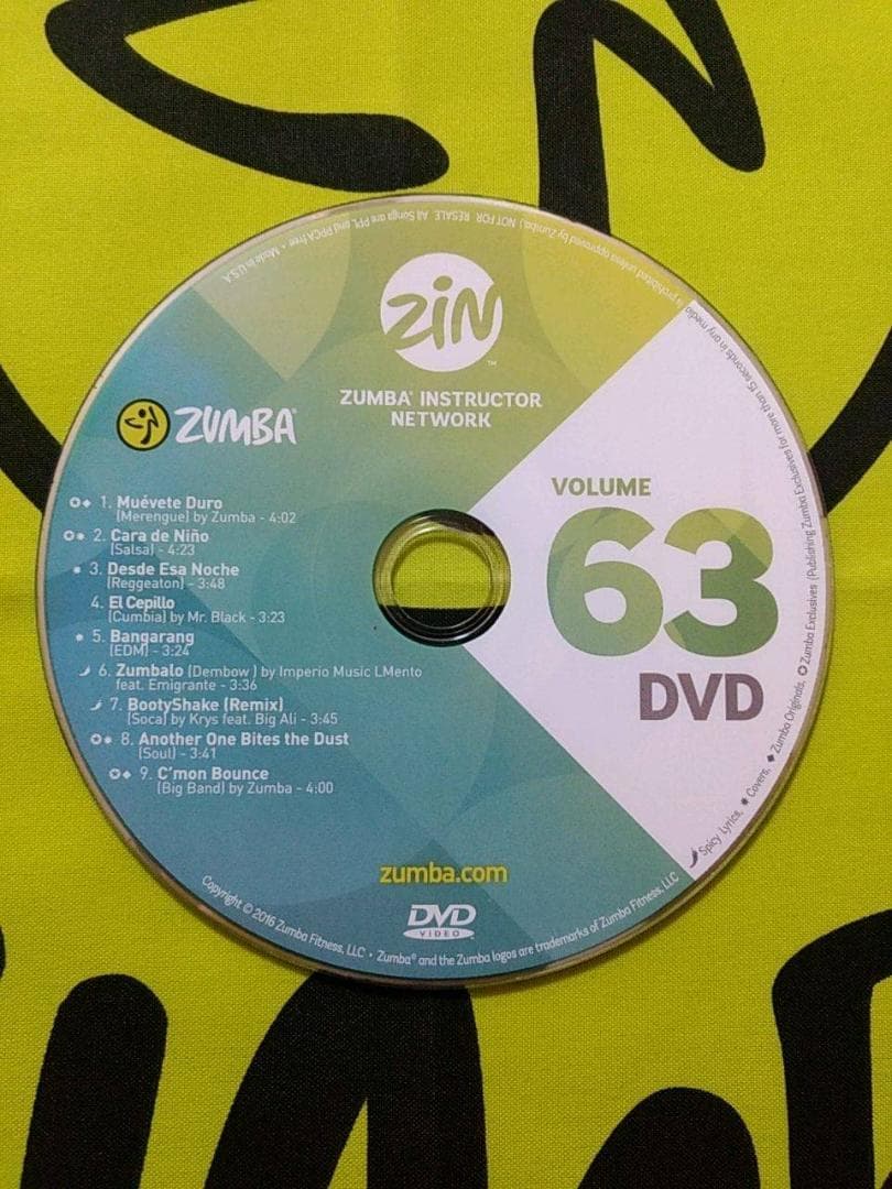 ZUMBA　ズンバ　 CD ＆ DVD 20枚セット　ZIN61 ～ ZIN70