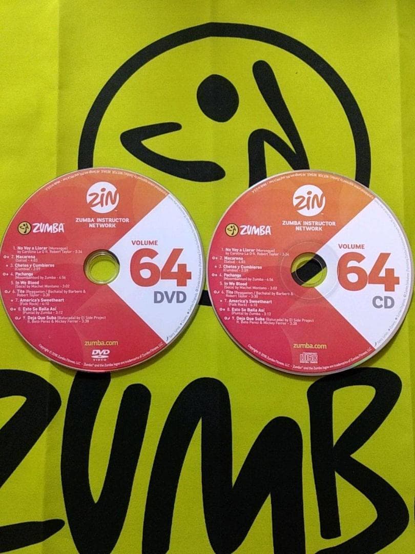 ZUMBA　ズンバ　 CD ＆ DVD 20枚セット　ZIN61 ～ ZIN70
