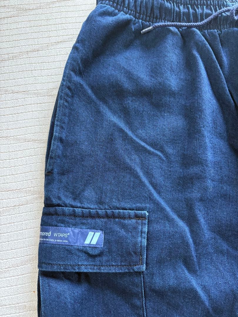 WTAPS ダークブルー カーゴパンツ X02