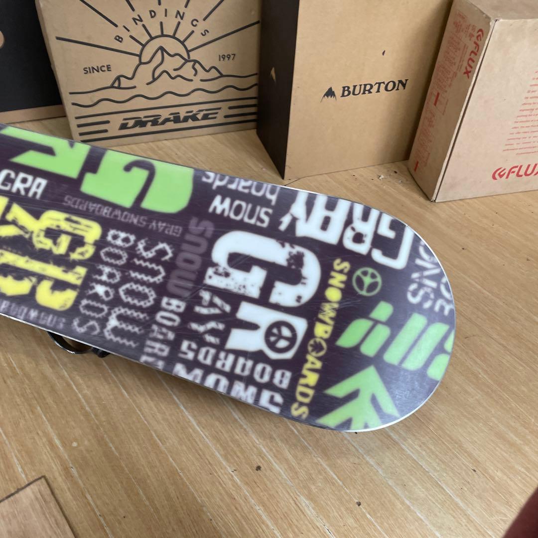 GRAY×HEAD　RPM150㎝　スノーボードセット　グレイ　ヘッドバイン付