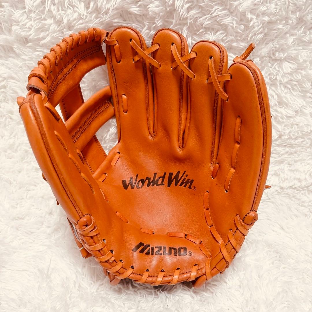 【極美品】日本製 ミズノ World Win 軟式 内野手 グローブ 大人M相当