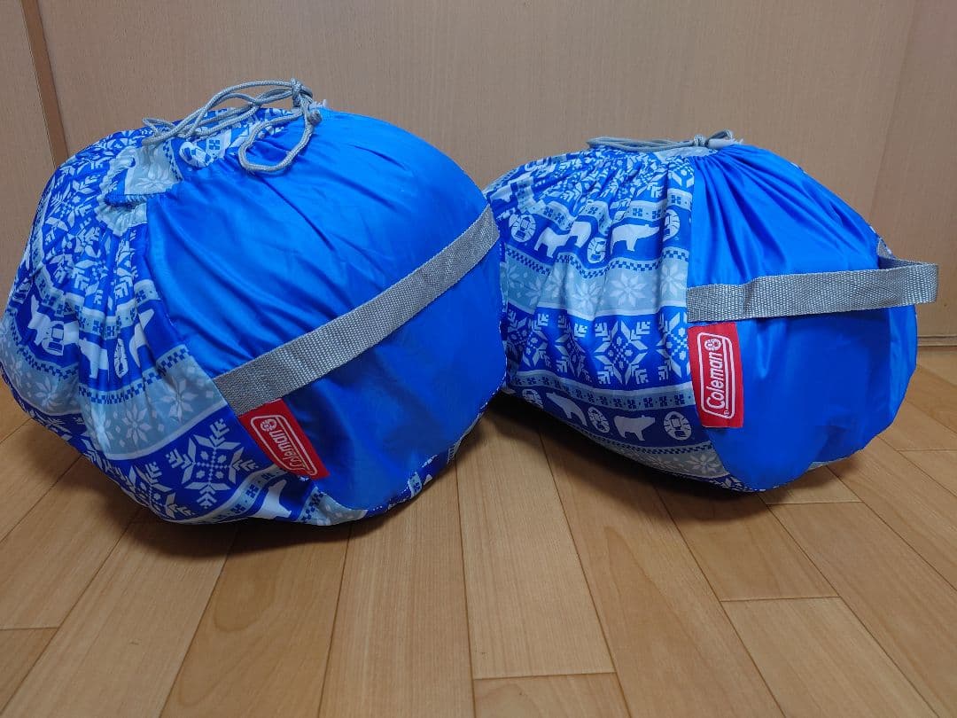 コールマン 寝袋 キッズマミーアジャスタブル/C4 2個セット　中古品