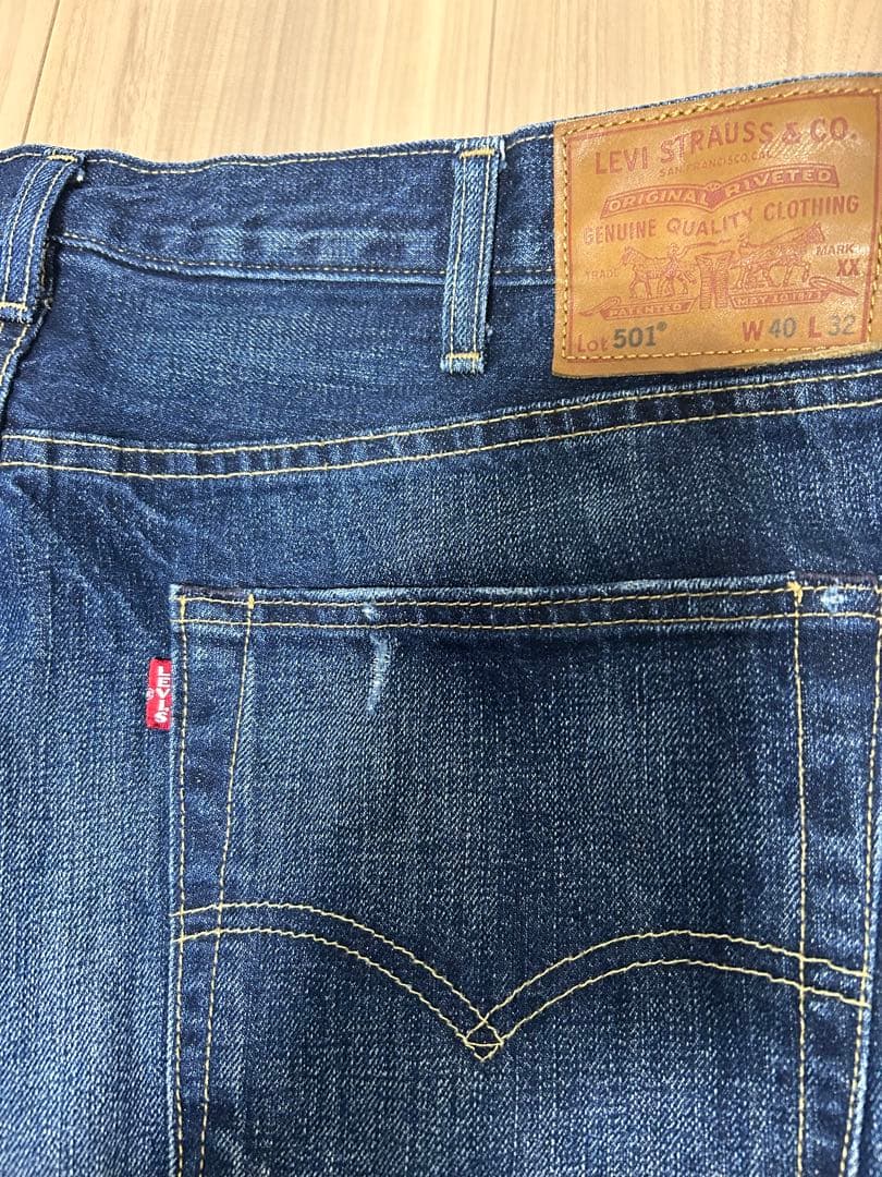 Levi's 501 W40 l32 ビッグE 革パッチ
