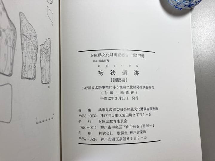 出石郡出石町　袴狭遺跡　　兵庫県文化財調査報告書 第197冊