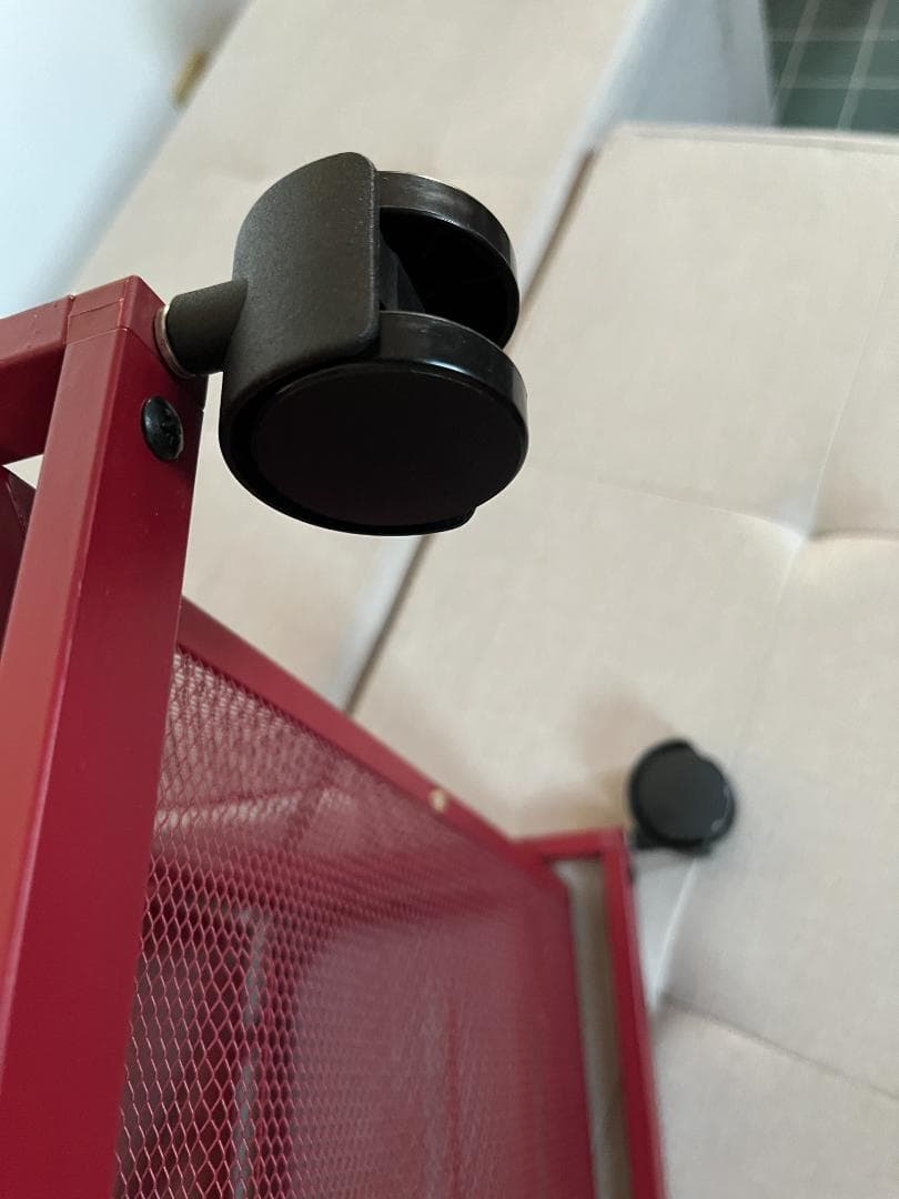 【廃盤 稀少 中古】IKEA ANDY 赤 キッチンワゴン ポストモダン