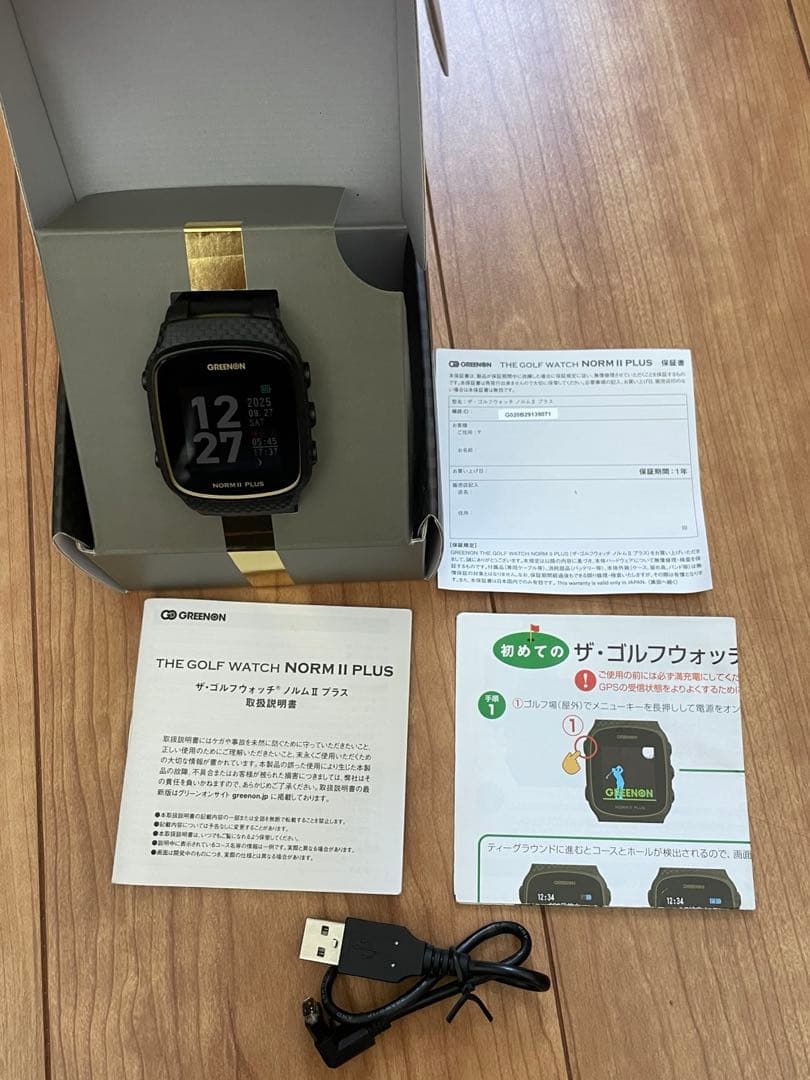 美品 NORM II PLUS ノルム2プラス ゴルフGPSウォッチ 黒