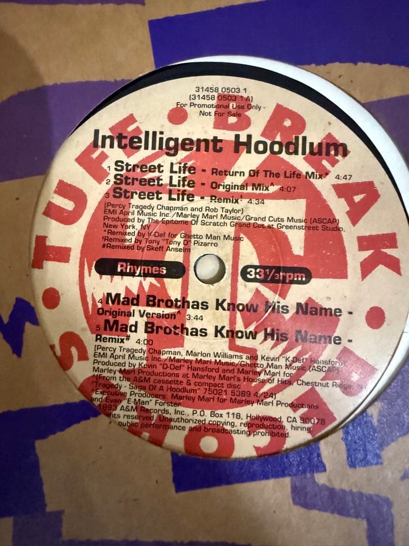 Dred Scott & Intelligent Hoodlum レコード2枚