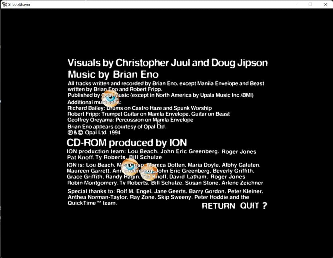 Brian Eno / Headcandy CD-ROM Mac用