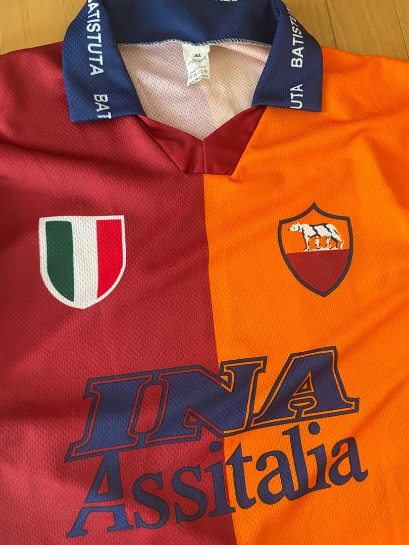 希少レア！AS Roma INA レプリカ サッカージャージ イタリア製XL