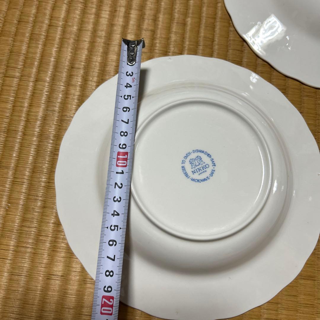NIKKO ピオニール　花柄陶磁器　4枚　ヴィンテージ　皿　深皿　スープ　カレー