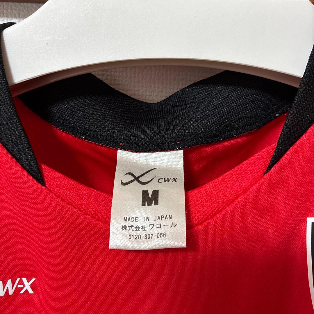 【京都サンガ　練習着】サッカーシャツ Mサイズ レッド ブラック
