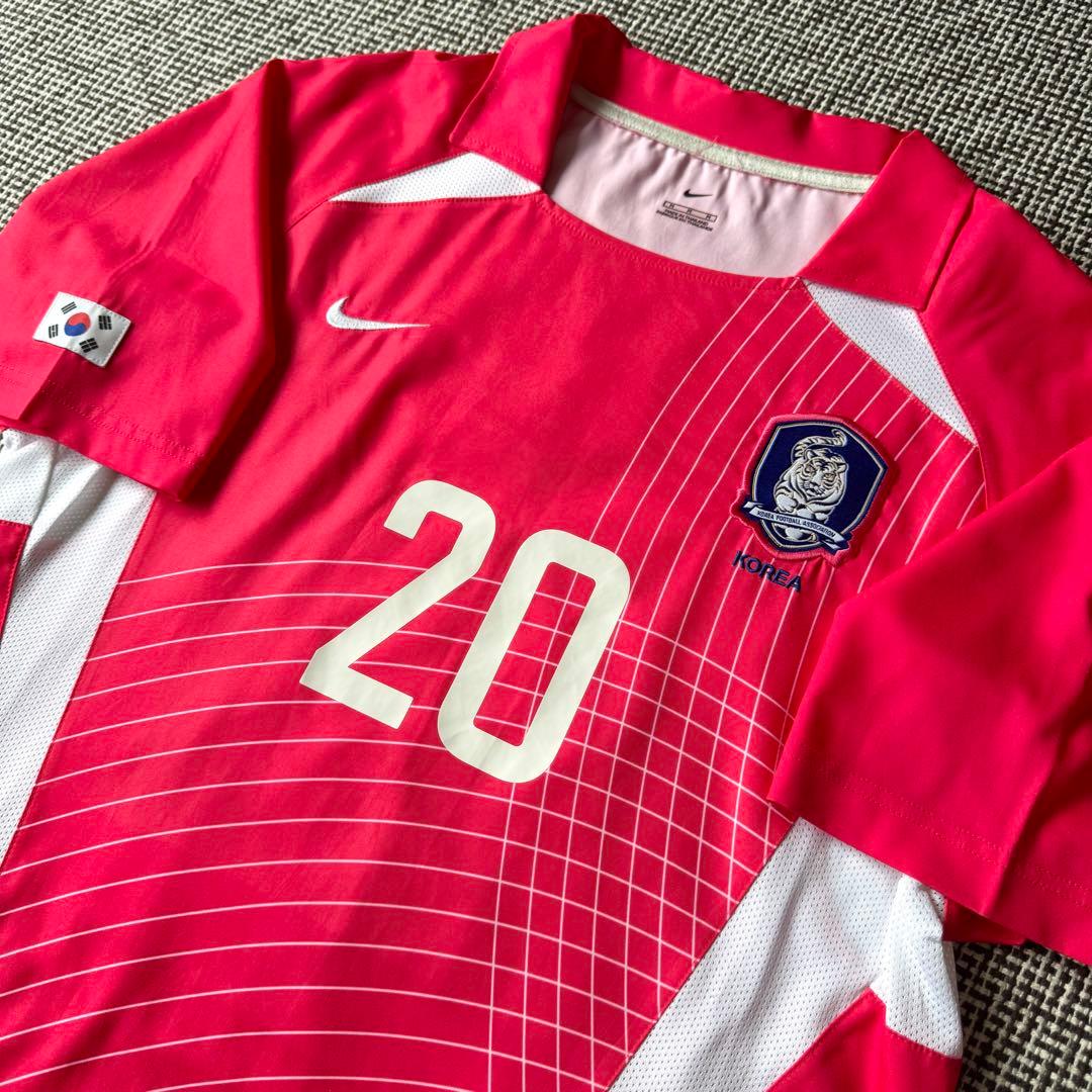 【新品タグ無し・日韓W杯モデル】洪明甫 ＃２０ 韓国代表 ２００２（H）