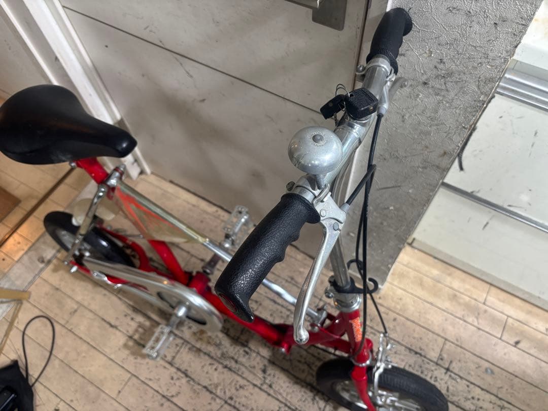 BRIDGESTONEワンタッチpicnica 折りたたみ自転車 レッド
