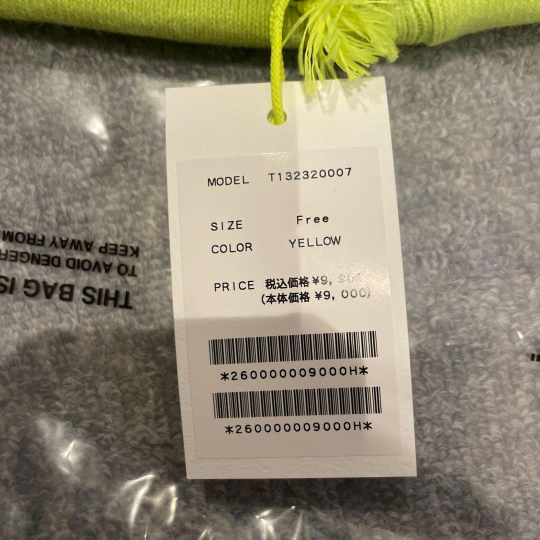 新品未使用　完売品　TFW49　ニットキャップ　イエロー