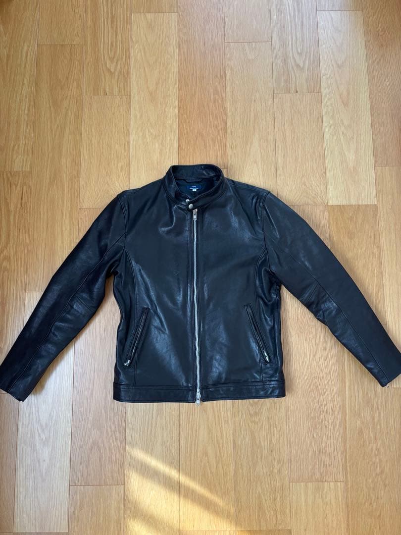 ITEMS URBANRESEARCHゴートレザー シングライダースジャケット