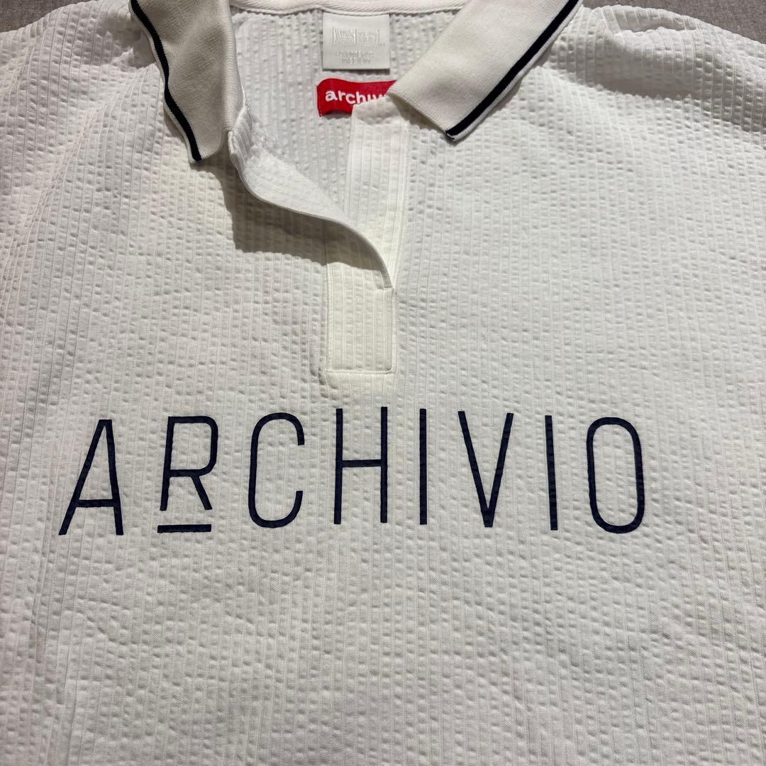 ARCHIVIO ✖️NEWERR ポロシャツ 38 ホワイト
