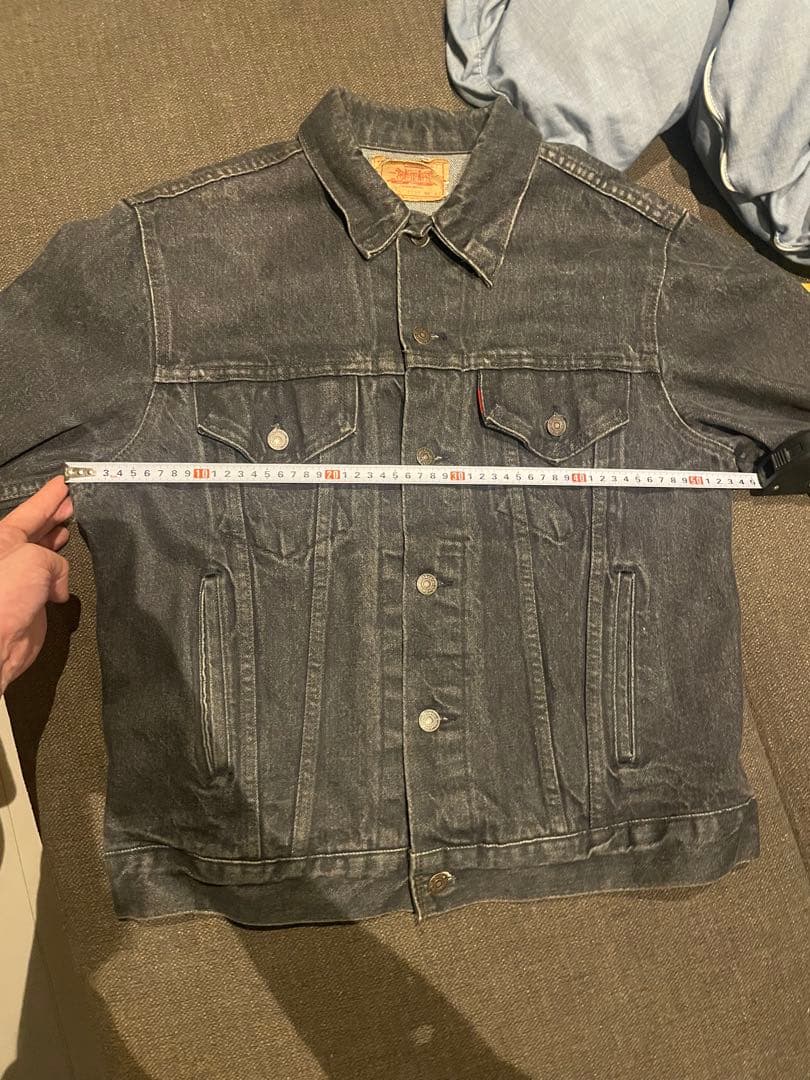 【80s USA製】Levi’s 70506-0259 先染めブラック 42