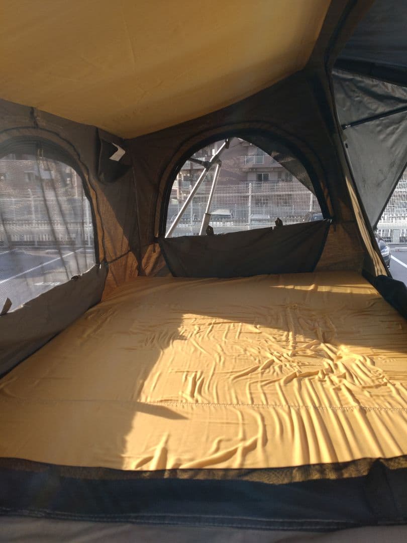Easy Camper ルーフテント カーキ 大人2名用 はしご付